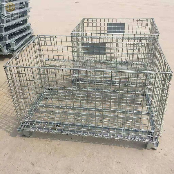 南京仓储笼厂家_折叠储笼_折叠式仓储笼-仓库笼_蝴蝶笼_美固笼_折叠仓库笼_仓库物流笼-久工仓储设备 